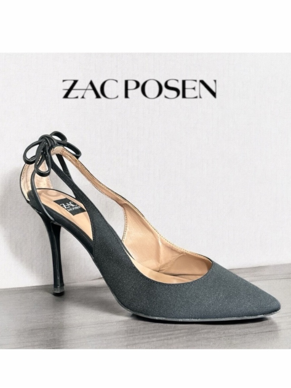 Zac Posen Women’s Veronique Black Pointed Toe Heels - Size: 6.5